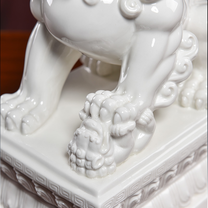 Ceramic production is pulled from the shelves 】 【 golden lion 12 inches of the lion