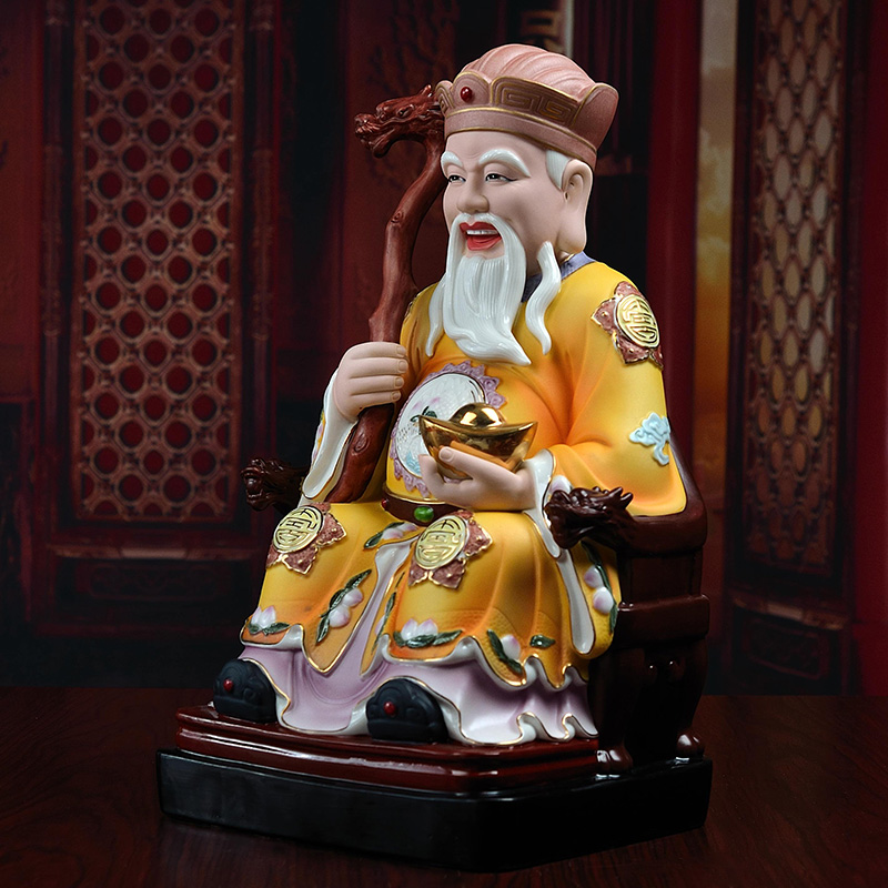 Yutang dai land male mother - in - law god consecrate household dehua ceramic Buddha ford is god that occupy the home furnishing articles