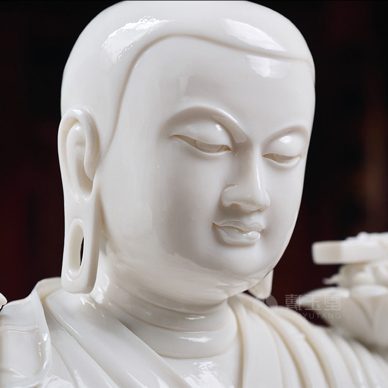 Ceramic production 5 fold 】 【 sect Buddhism Buddha master tsongkhapa jia cao jie grams of the teacher and pupil three main jie
