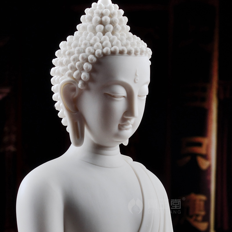 Yutang dai dehua white porcelain shakyamuni Buddha Buddha enshrined ceramic its art collection that occupy the home furnishing articles