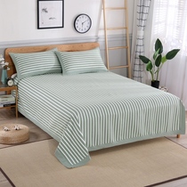 Single double bed pure cotton thickened old coarse cloth bed linen mat three sets new special price