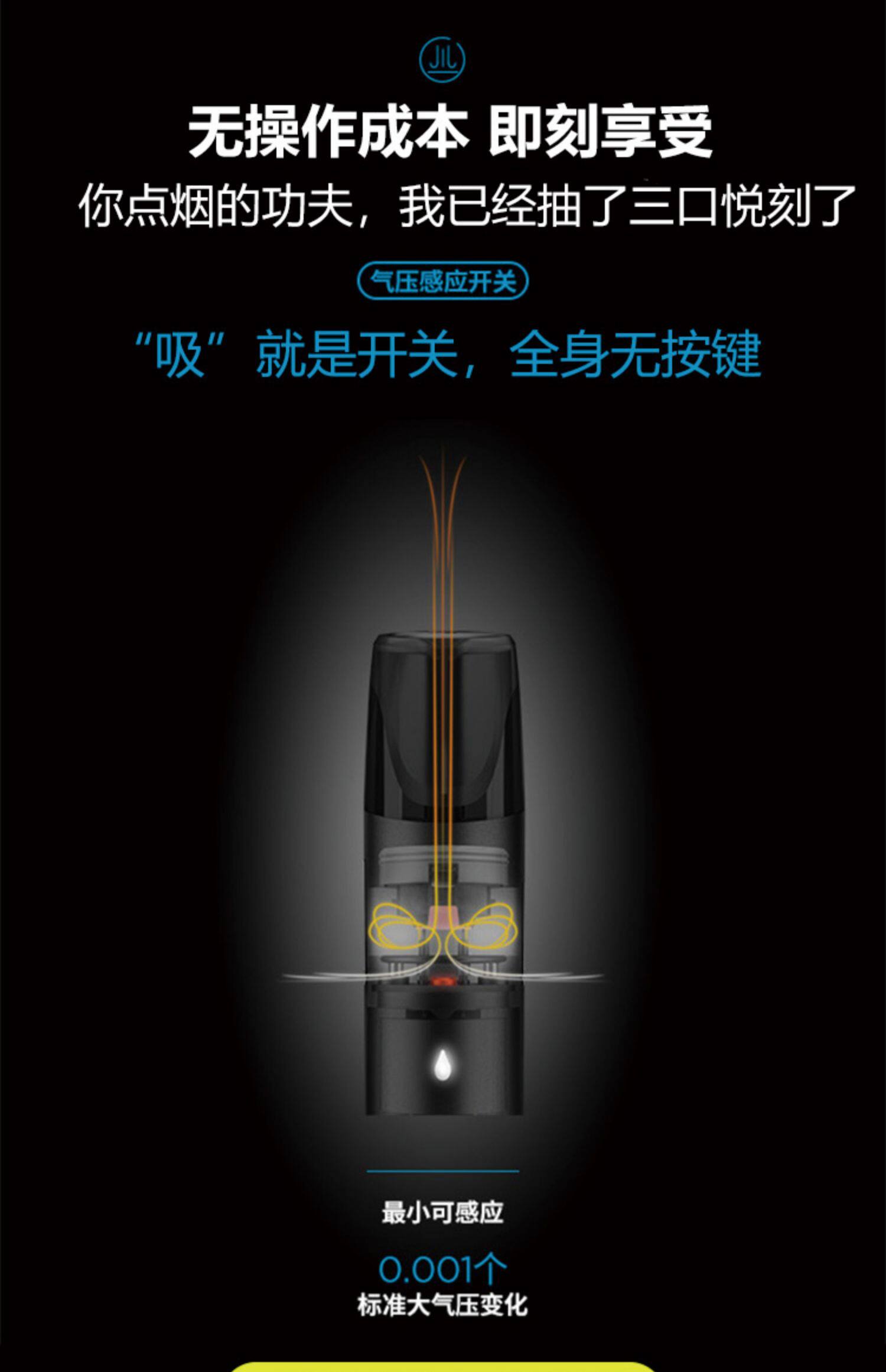 relx悦刻电子烟2019新款烟弹小烟杆替烟充电不用烟油锐克瑞克悦客