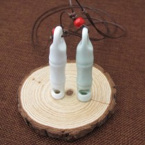 Huaqiangu same model can blow ceramic whistle necklace pendant couples Jingdezhen ceramic jewelry factory wholesale