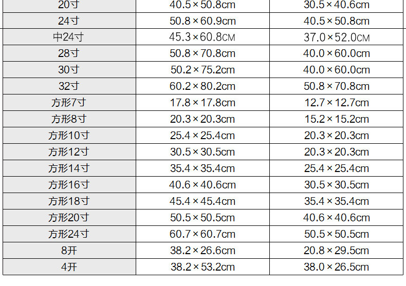 挂墙摆台相框照片墙内衬卡纸装裱7寸8 10寸14 16寸18 20寸24 36寸