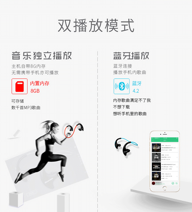 纽曼q10蓝牙耳机说明书,蓝牙耳机Q10 纽曼q10运动蓝牙耳机无线双耳颈戴挂耳式跑步自带内存mp3播放器_7折