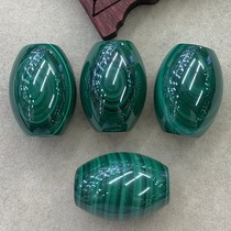 Qiaoyi jewelry 8161 natural raw ore malachite barrel beads loose beads Road Pass DIY jewelry accessories 15*20mm