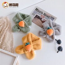 Winter cute baby scarf Korean version autumn and winter boys and girls childrens scarf Korean baby neck scarf 0-6 years old