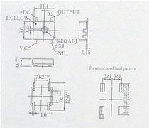 9 6MHZ TCXO 5111-ANL50 temperature compensated crystal oscillator 11 4*9 6MM