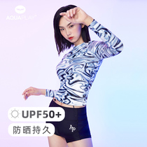 AquaPlay diving suit women sun protection quick-drying long sleeve split swimsuit professional surf jellyfish clothes snorkeling equipment