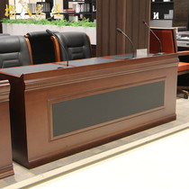 2 1 m trio of solid wood podium speaking desk speaking desk Chair desk desk desk office furniture walnuts wood leather