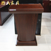 High-end solid wood Lecture Desk podium speakers Desk Chair Table Paint Fashion Brief Modern Commercial Office Furniture