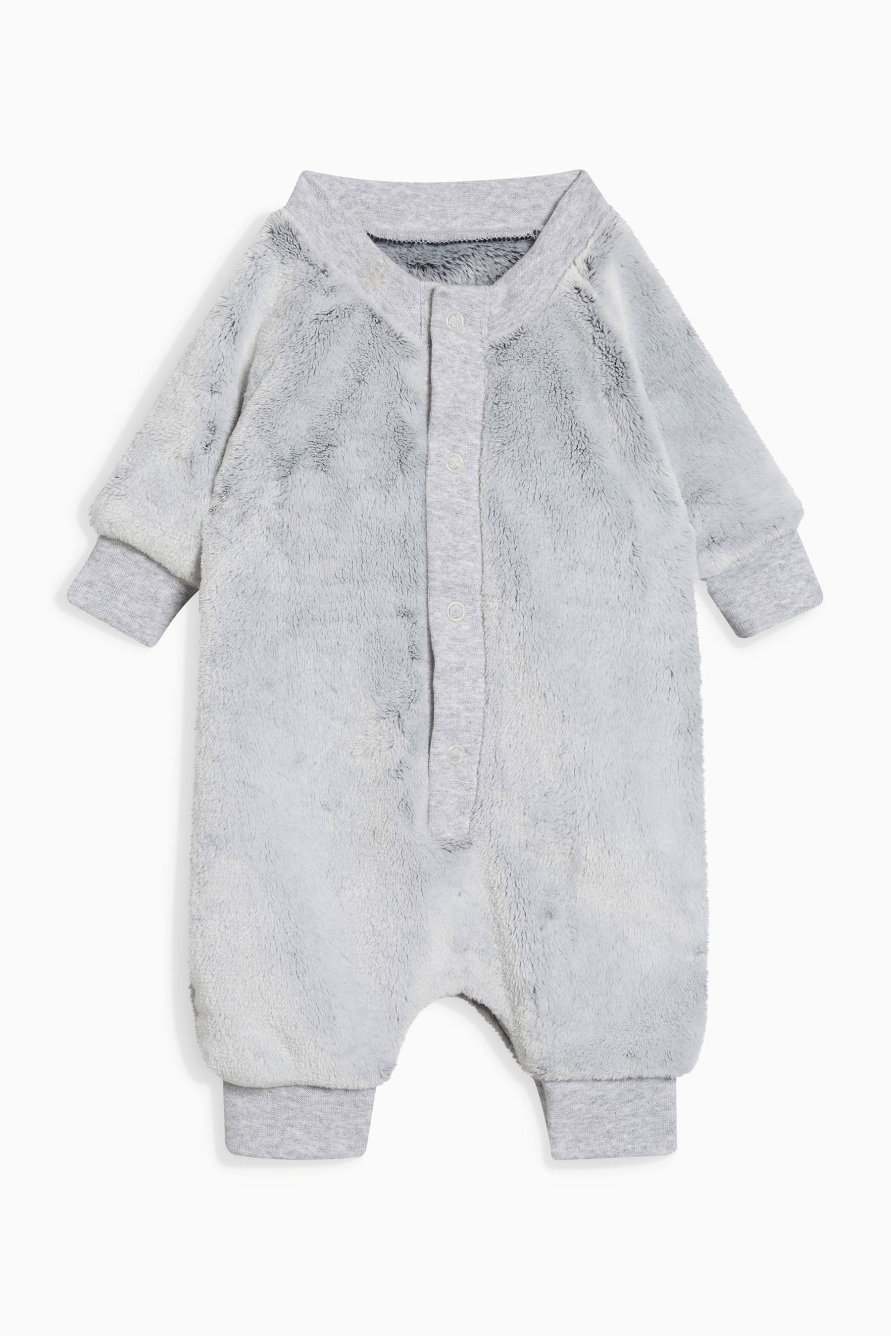 英国next童装代购新款男女宝宝婴儿加厚 毛绒连体衣 哈衣 爬服_7折