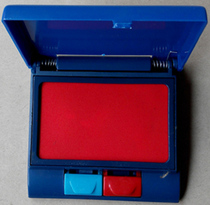 Red Blue Bicolor Printed Red Blue Fast Dry Advanced Atomic Print Bench Financial Seal Print Clay Printing Table