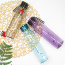 Lock lock lock water cup Plastic seal leak-proof portable Korean sports net Red handy cup Outdoor student water cup