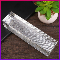 Bubble corrugated silver-plated brick glass tile transparent square glass partition wall Crystal brick bar light transmission curtain wall landscape wall