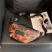 Personality camouflage trendy men's chest bag fashion Joker crossbody bag waist bag men's shoulder messenger bag street trendy bag