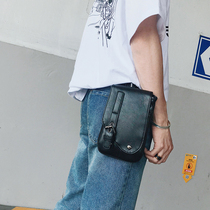 Trendy fashion mens purse Diagonal Satchel Bag Multipurpose Bag Mens Bag Cigarette Packs Small Backpack Single Shoulder Bag Mobile Phone Bag Tide