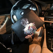 Personality Tide Male Fashion Hand Grab Bag Lovers men and women Hands Grab Bag Trend Printed Cortical wrist iPad Package 2022