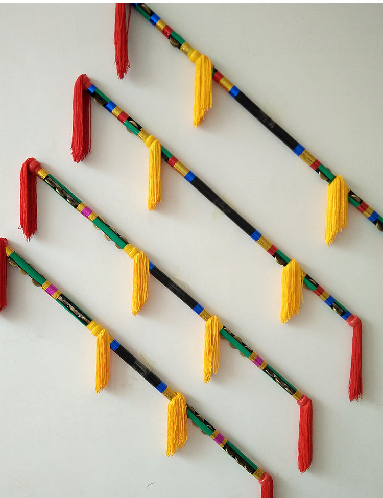 金钱棍金钱棒打连响打花棍打连厢钱杆舞莲厢棒喷黑漆半包打钱杆_双氙