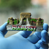Jingle Hall Hungary Budapest landmark building Tourist souvenir magnet Refrigerator sticker Creative souvenir