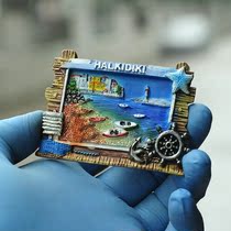 Jingle Hall Europe United States Austria totem Greece France Mediterranean Dolphin sea view Resin refrigerator sticker Lone product