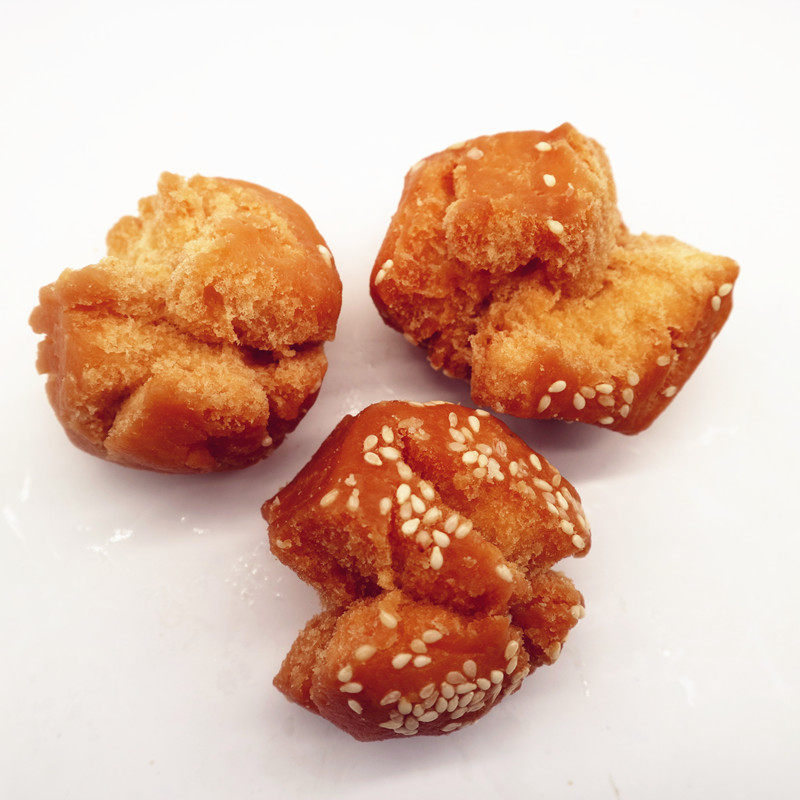 开口笑独立包装开口枣油炸食品芝麻球广西特产传统糕点