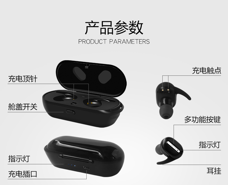 Купить Bluetooth Гарнитура Беспроводная Bluetooth-гарнитура двойной ухо ...