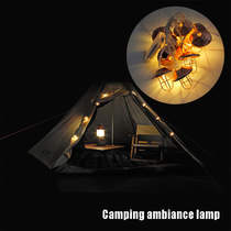 Outdoor Camping Atmosphere Light Decoration String Light LED Lighting Camp Tent Light Waterproof Warm Light Camping Light Battery Light