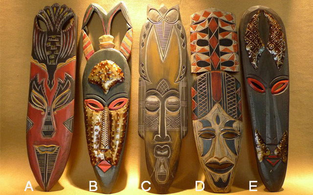 酒吧装饰品 酒吧饰品 木雕挂件壁饰 壁挂 酒吧软装饰品 非洲木雕