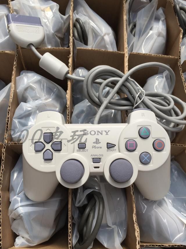 ps1原装手柄中古psone白色震动游戏手柄9新