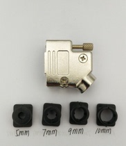 DB9 pin serial port zinc alloy housing 232 HDB15 pin VGA zinc alloy housing 45 degree outlet