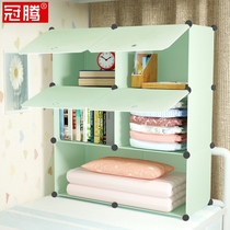 Bed rack college students upper bunk storage artifact bedroom wardrobe partition layered rack bedroom dormitory finishing cabinet