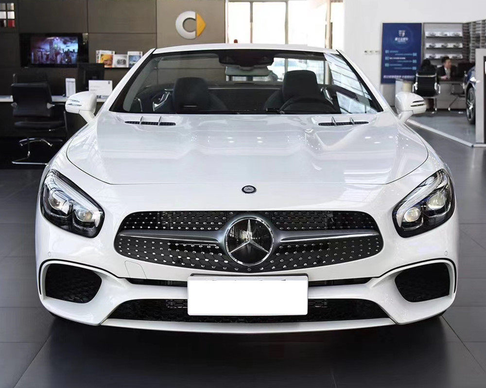 适用于奔驰sl级r231 sl350 sl400满天星gt中网改装汽车前格栅配件