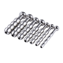 Male hollow metal stainless steel urethra blocking horse eye stick stimulate expansion masturbation sex toys alternative toys
