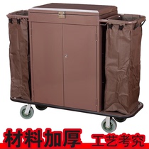 Service car with door and cover Cloth grass car thickened hotel hotel room entrance car Work car cart cleaning car