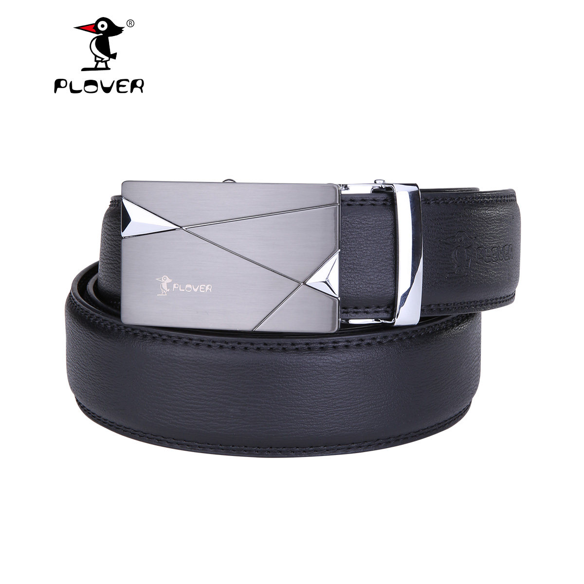 plover皮带男士 真皮自动扣正品牛皮商务休闲裤带 韩版潮流腰带