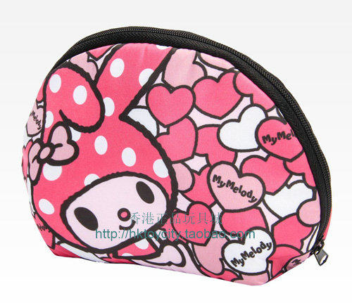 Косметичка 港版正品hello kitty melody卡通彩图太空棉化妆包零钱包收纳包 Sanrio