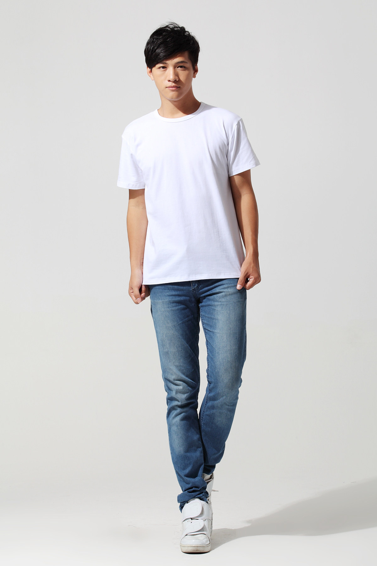 莱卡空白文化衫 棉质短袖空白t恤批发 纯色班服广告衫烫画印字