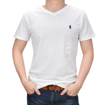Coco Ralph Lauren Short Sleeve Male White Breakfast Cotton Spring and Summer Pure T-shirt spot