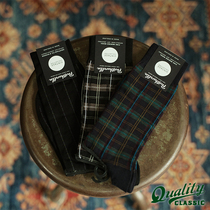 Spot UK Pantherella Vintage Stripes Classic Plaid Merino Wool Blend Gentlemen Socks
