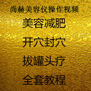全套开穴封穴视频美容减肥美容教学拔罐尚赫tbs尚赫减肥仪教程守军训练营全套理疗陈图片