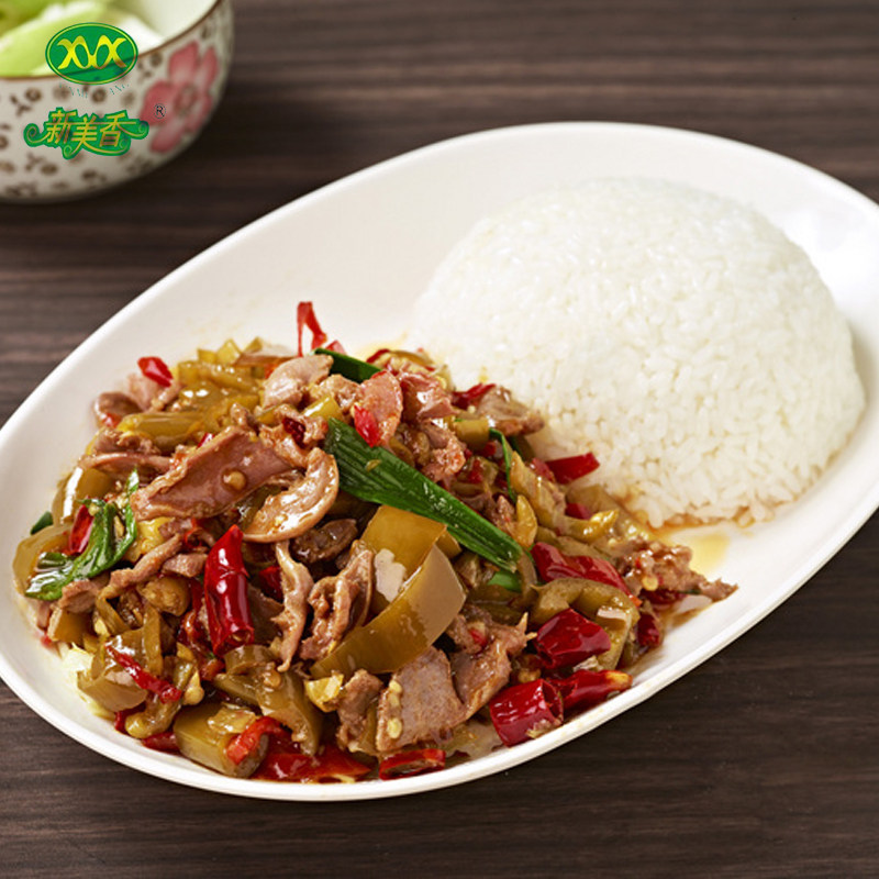 新美香冷冻料理包酸辣鸡杂200克10袋装方便速食调理包快餐盖浇饭