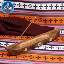 Incense stove fragrant with Nepalese handmade oak wood incense stove insert fragrant plate line incense stove