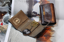 Japanese IKENOHATA Pool End British Saddle Leather Swiss Hardware Key Bag Dcr-1036