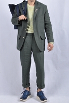 French Paris DE BONNE FACTURE Carrot Trousers Belgian linen pants