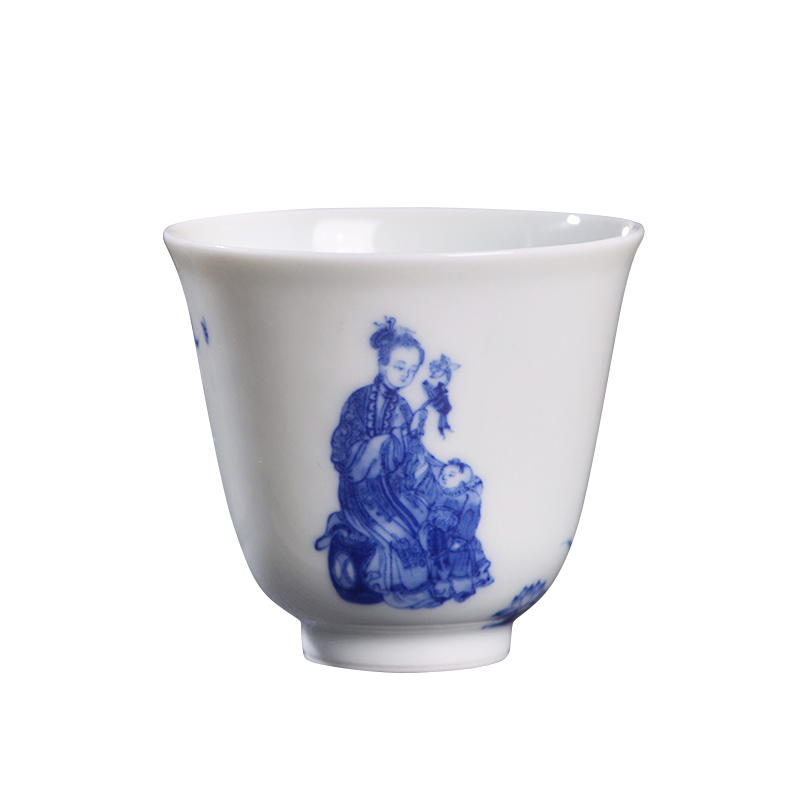 Rinchen Hualien art home birth of master cup of jingdezhen ceramic hand - made single CPU kung fu tea set personal tea cup