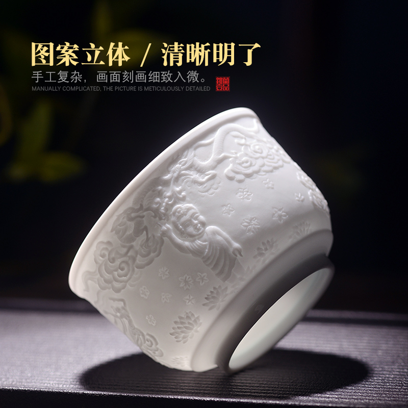 Jingdezhen ceramic its of Confucianism, Buddhism, Taoism master cup single cup tea cups kung fu tea set personal gift cup bowl