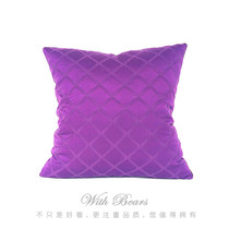 Foreign trade original single Plaid cushion cover Pillow sofa back Pearl cotton core beauty France promotion 4 550