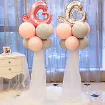 Wedding balloon column childrens birthday party opening wedding room scene layout bracket wedding background wall decoration