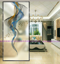 Nordic Living Room Art Glass Partition Xuanguan Decoration Modern Custom Painted Screen Shower Toilet Frosted Craftsmanship